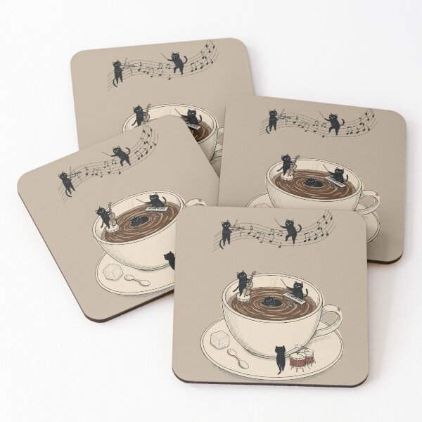 Item preview, Cat Orchestra in a Coffee Cup  designed and sold by Nachiteca.