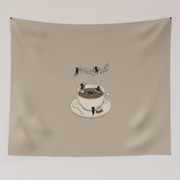 Item preview, Cat Orchestra in a Coffee Cup  designed and sold by Nachiteca.