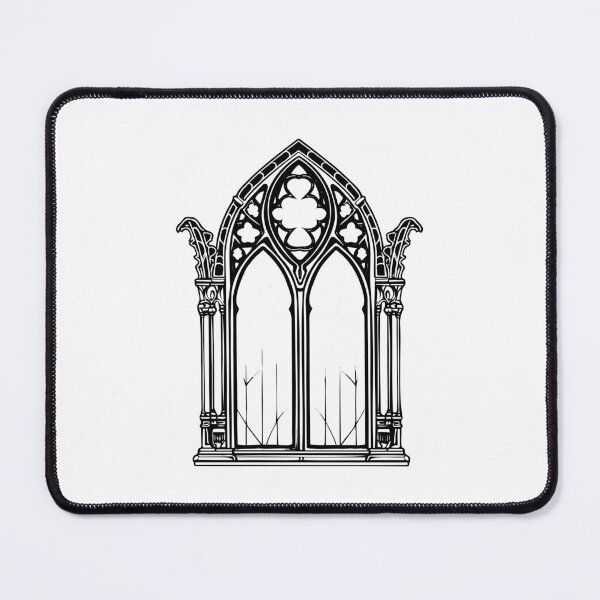 Item preview, Gothic Victorian Window Haunted Eerie Medieval Glass designed and sold by inkoutninja.