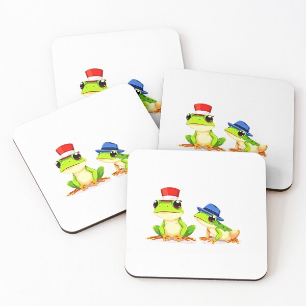 Item preview, Frog Art - Sticker Set of Two designed and sold by Earth Nature Creations.