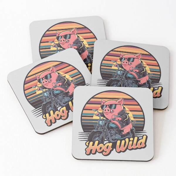Item preview, Hog Wild – Funny Pig Pun Design designed and sold by Jollys-ArtShop.