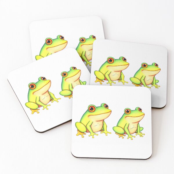 Item preview, Frog Art - Sticker Set of Two designed and sold by Earth Nature Creations.