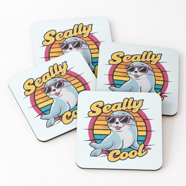 Item preview, Seally Cool – Cute Seal Pun Design designed and sold by Jollys-ArtShop.