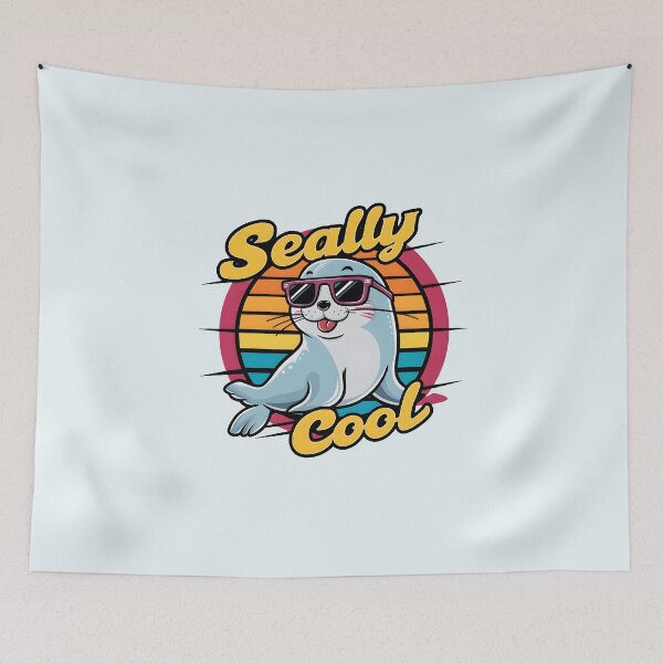 Item preview, Seally Cool – Cute Seal Pun Design designed and sold by Jollys-ArtShop.