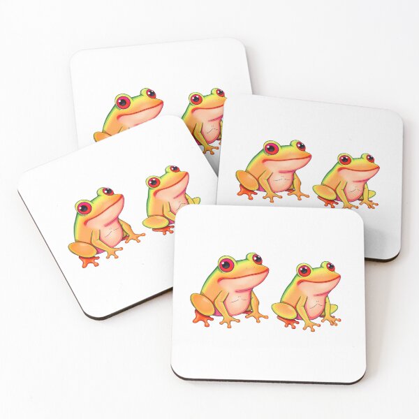 Item preview, Frog Art - Sticker Set of Two designed and sold by Earth Nature Creations.