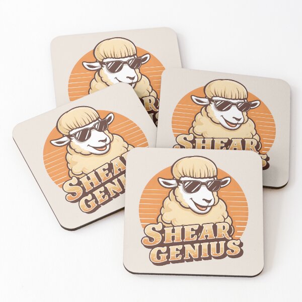 Item preview, Shear Genius – Funny Sheep Pun Design designed and sold by Jollys-ArtShop.