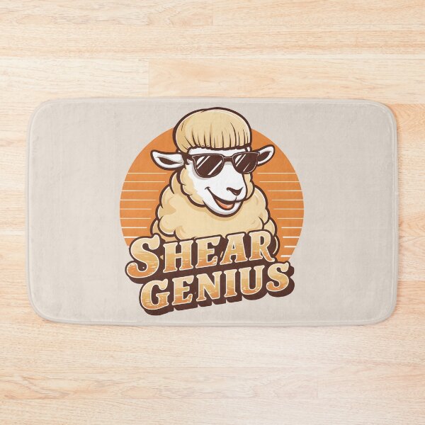 Item preview, Shear Genius – Funny Sheep Pun Design designed and sold by Jollys-ArtShop.