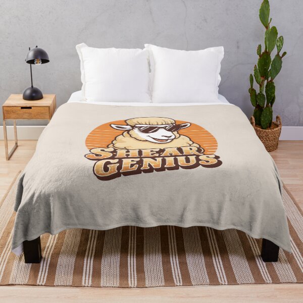 Item preview, Shear Genius – Funny Sheep Pun Design designed and sold by Jollys-ArtShop.