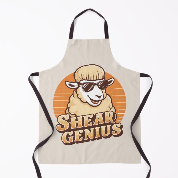 Item preview, Shear Genius – Funny Sheep Pun Design designed and sold by Jollys-ArtShop.