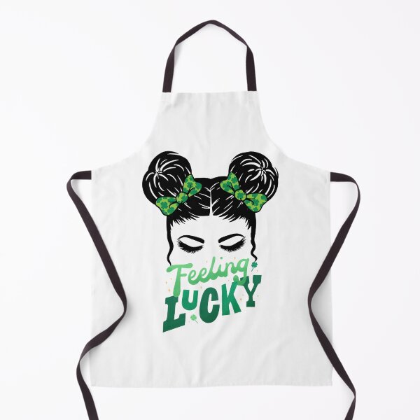 Artikelvorschau, St. Paddy Patrick's Day Glücksgefühl Vierblättriges Kleeblatt Grün Feiern Messy Bun Bögen entworfen und verkauft von SZPdezigns.