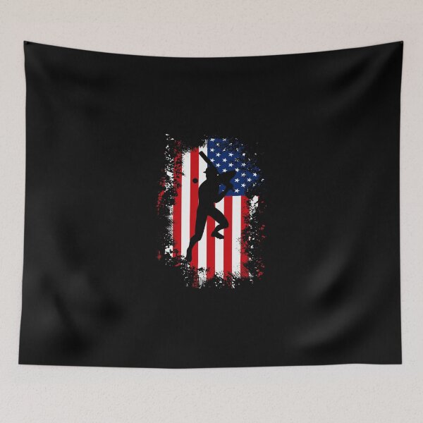 Item preview, American Flag Baseball Team designed and sold by miaa-artistshop.