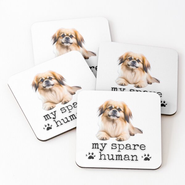 Item preview, Funny Pekingese – "My Spare Human" Cute Dog Lover Design designed and sold by Fredster1966.