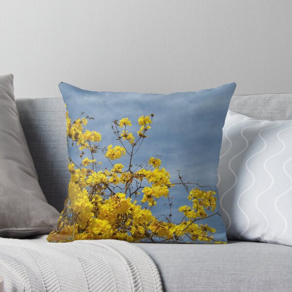 Item preview, Golden Trumpet Tree Reaching Into the Blue Sky designed and sold by JoyousArt4u.