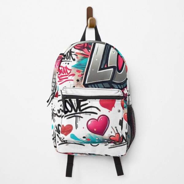 Item preview, Urban graffiti with words and hearts designed and sold by NeonDrip.