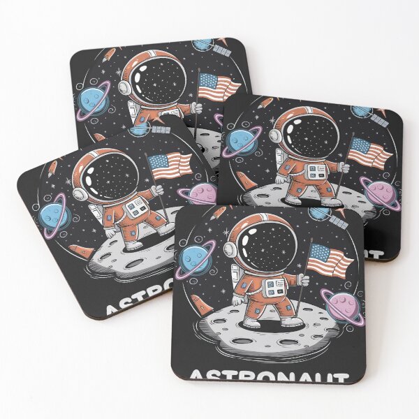 Item preview, Astronaut Space Mission Moon Landing Sci-Fi Adventure Outer Galaxy Cosmos   designed and sold by Dazeville Studio1541 .