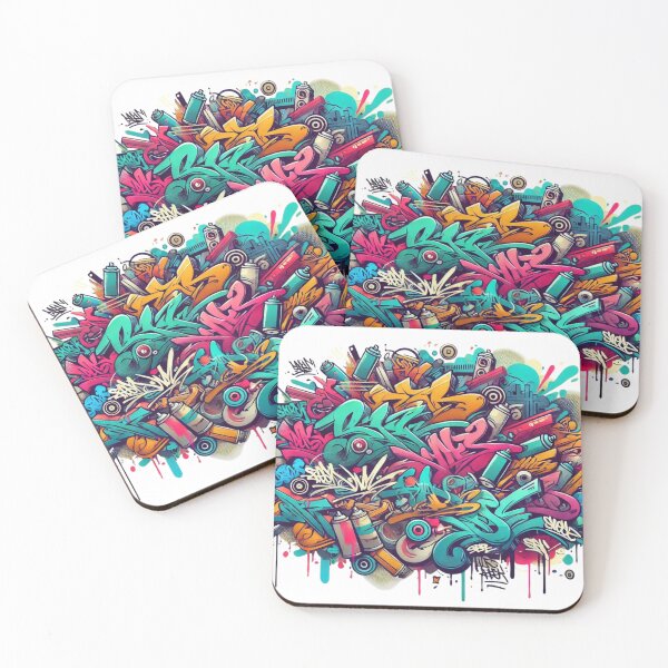 Item preview, Street art with multiple tags designed and sold by NeonDrip.