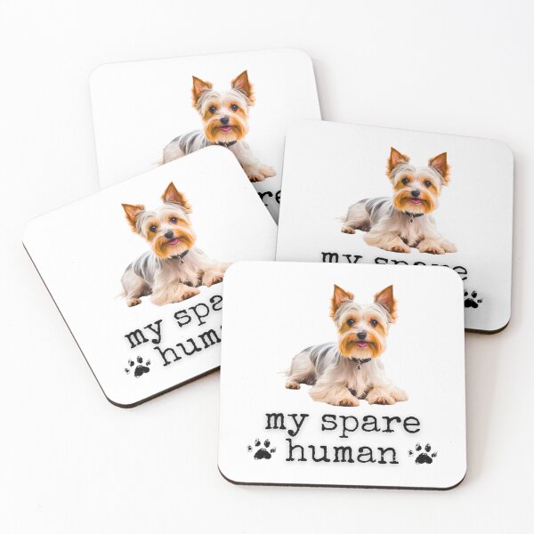 Item preview, Funny Biewer Terrier – "My Spare Human" Cute Dog Lover Design designed and sold by Fredster1966.