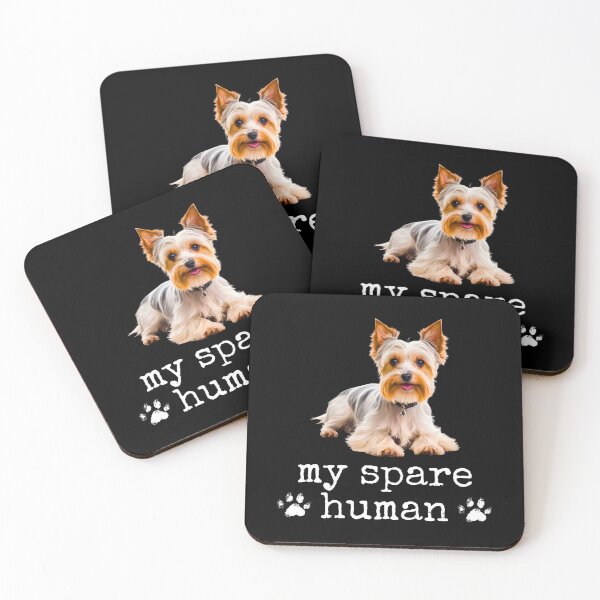 Item preview, Funny Biewer Terrier – "My Spare Human" Cute Dog Lover Design designed and sold by Fredster1966.