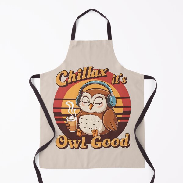 Item preview, Chillax, It’s Owl Good – Cozy Owl Pun Design designed and sold by Jollys-ArtShop.