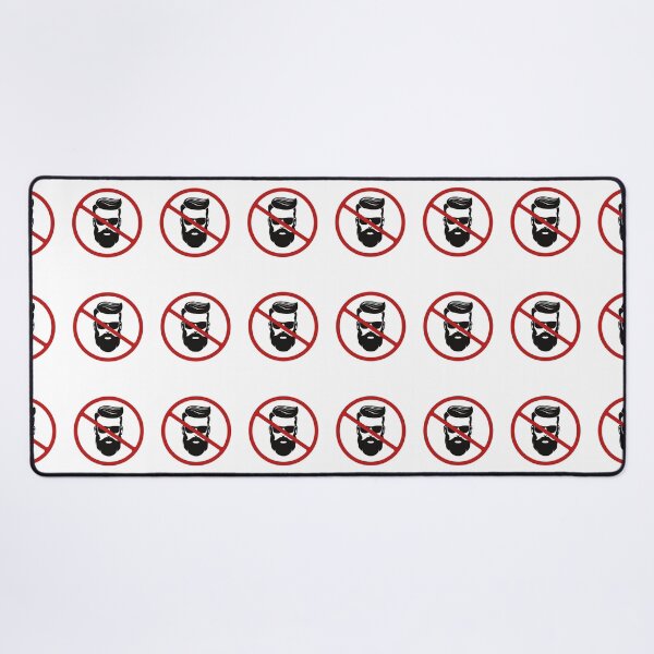 Item preview, Prohibited Men Sign, Black, Red, White Signage, No Hipsters  designed and sold by AASparksDesigns.