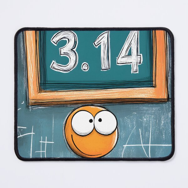 Item preview, Chalk It Up to Pi: Geek Mode Activated, Big Head, Big Brain– Happy Math Lover Under the Iconic Number designed and sold by FUNqoosh.