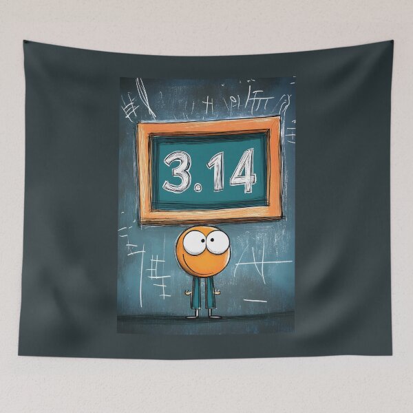 Item preview, Chalk It Up to Pi: Geek Mode Activated, Big Head, Big Brain– Happy Math Lover Under the Iconic Number designed and sold by FUNqoosh.