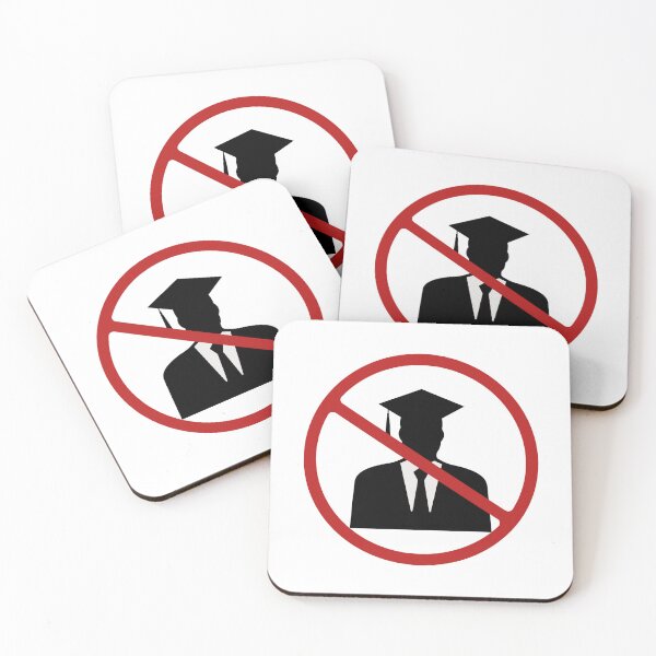 Item preview, Prohibited Educated Men Sign, Black, Red, White Signage, pompous  designed and sold by AASparksDesigns.