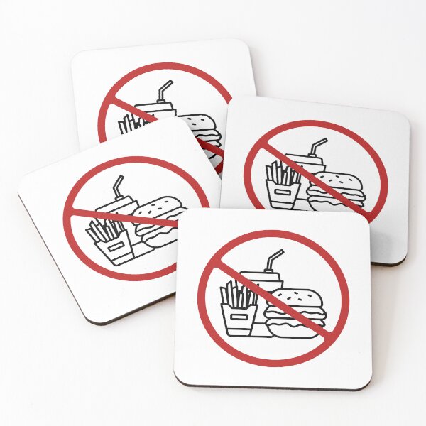 Item preview, Prohibited Food or Drinks Sign, Black, Red, White Signage designed and sold by AASparksDesigns.