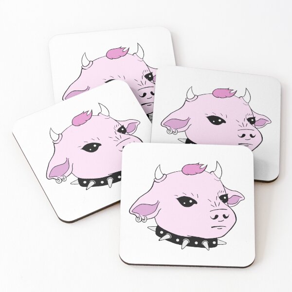 Item preview, Goth Cow (Pink) designed and sold by Strawberry-Cart.