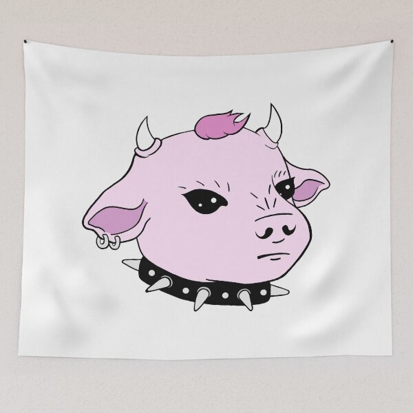Item preview, Goth Cow (Pink) designed and sold by Strawberry-Cart.