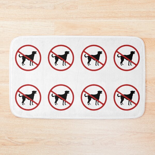 Item preview, Prohibited Dog Sign, Black, Red, White Sign, No Dogs designed and sold by AASparksDesigns.