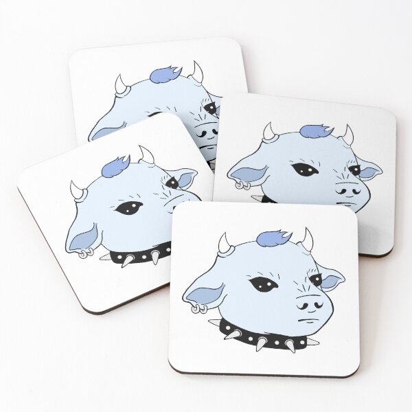 Item preview, Goth Cow (Blue) designed and sold by Strawberry-Cart.