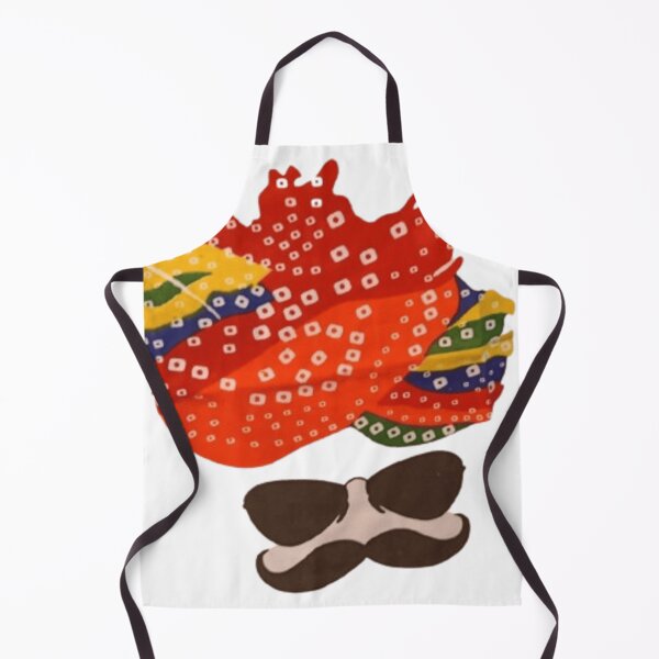 Item preview, Rajasthani Pride – Colorful Turban & Mustache Art designed and sold by dreambigdrive38.