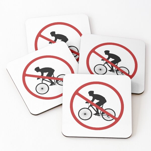 Item preview, Prohibited Cyclists Sign, Black, Red, White Signage, No Bikes or Cyclists  designed and sold by AASparksDesigns.