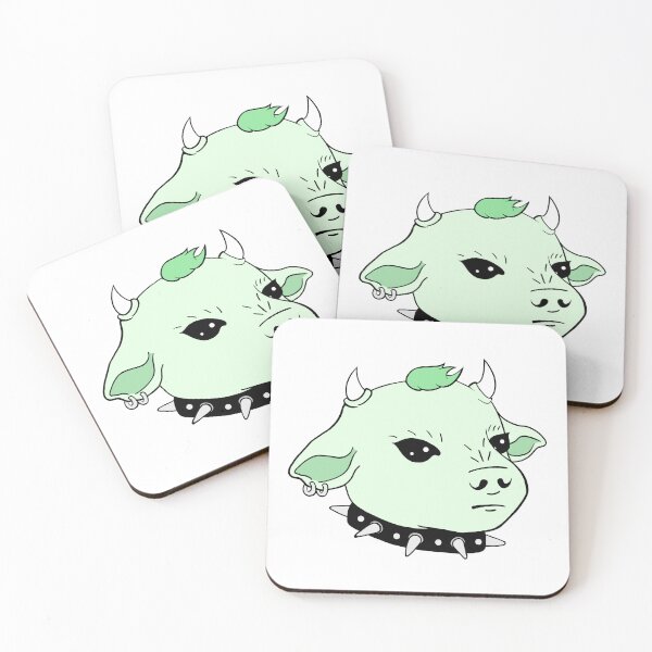 Item preview, Goth Cow (Green) designed and sold by Strawberry-Cart.