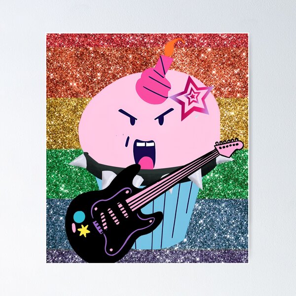 Artikel-Vorschau von Punk Cupcake spielt Gitarre, designt und verkauft von surlycakes.