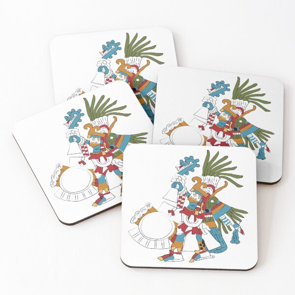 Item preview, Huitzilopochtli - Illustration of the Aztec God of the Sun and War designed and sold by escarabajdesign.