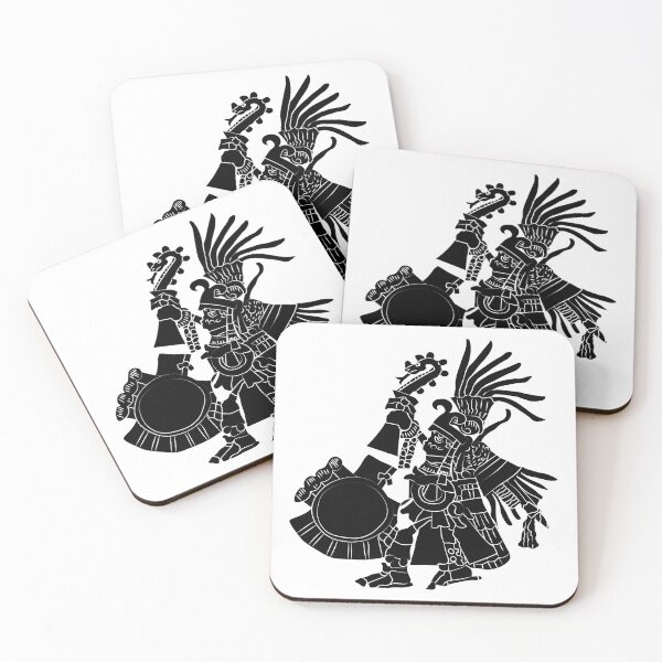 Item preview, Huitzilopochtli - Illustration of the Aztec God of the Sun and War designed and sold by escarabajdesign.