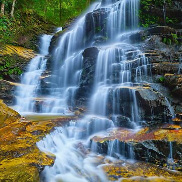 Artwork thumbnail, Sylvia Falls, Blue Mountains, New South Wales, Australia by Michael Boniwell