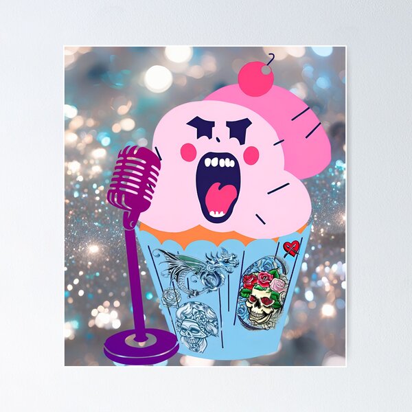 Artikel-Vorschau von Pink Punk Cupcake am Gesang, designt und verkauft von surlycakes.