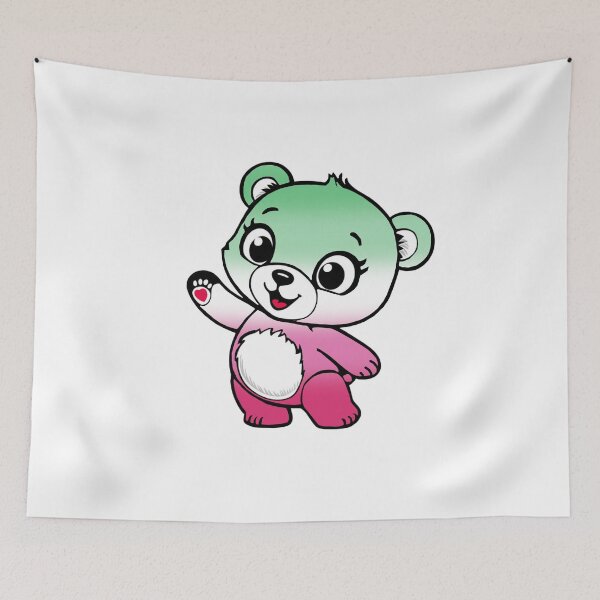 Item preview, Kawaii Abrosexual Bear – Cute Abrosexual Pride Design designed and sold by Travelslightly.