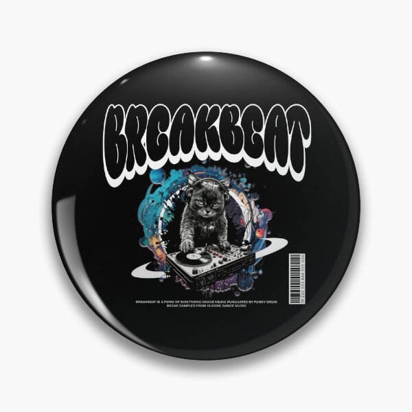 Item preview, BREAKBEAT  - Dj Meows Mix (white)  designed and sold by Discothreadz.