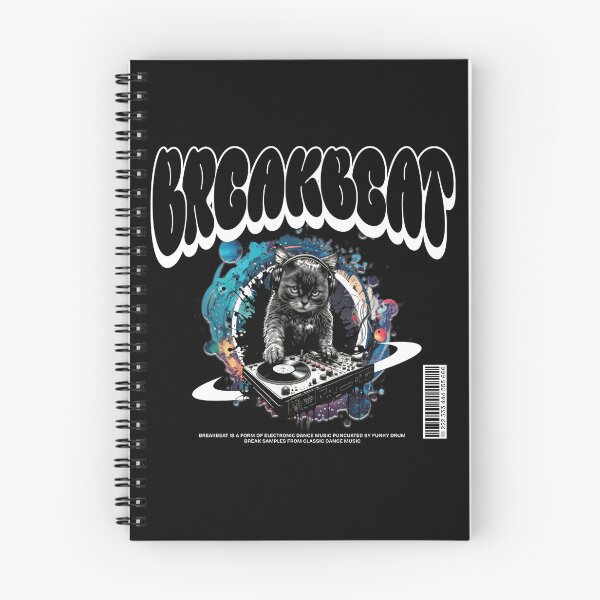 Item preview, BREAKBEAT  - Dj Meows Mix (white)  designed and sold by Discothreadz.