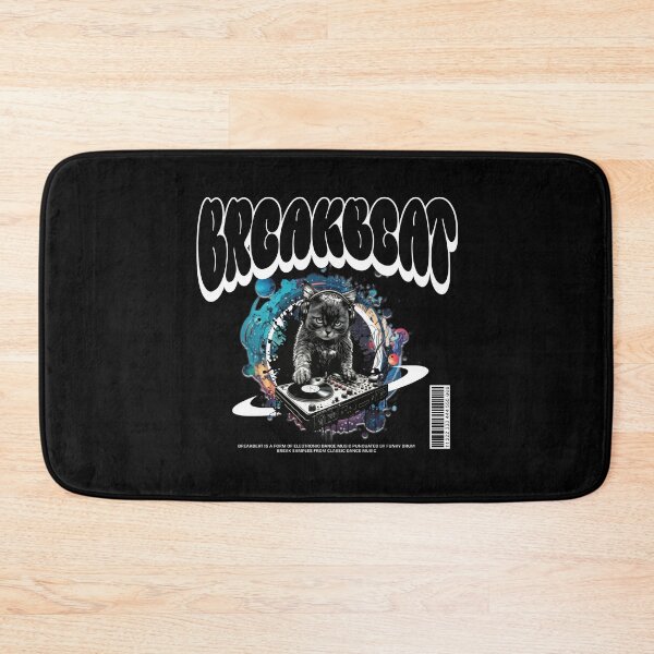 Item preview, BREAKBEAT  - Dj Meows Mix (white)  designed and sold by Discothreadz.