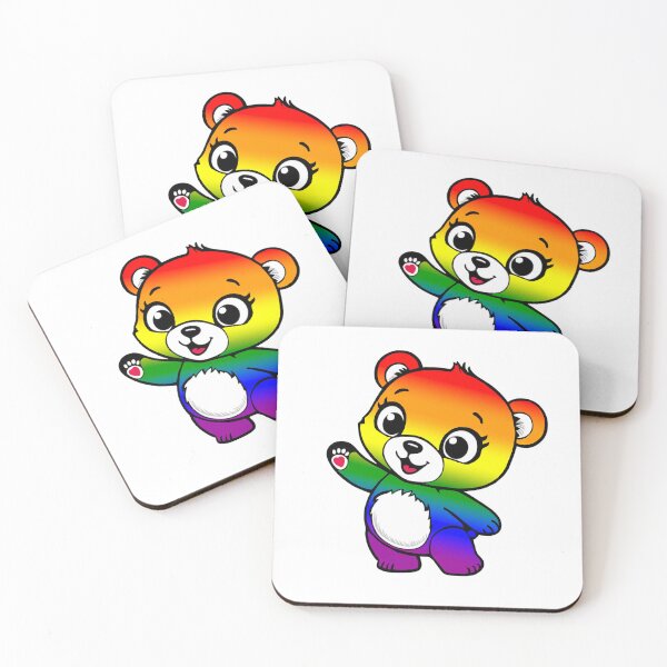 Item preview, Kawaii Rainbow Bear – LGBTQ+ Pride Cute Design designed and sold by Travelslightly.
