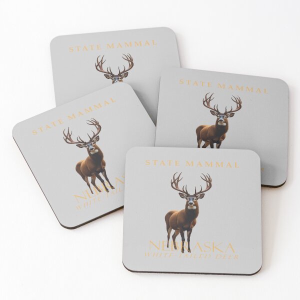 Item preview, Nebraska Territory Mammal The White-Tailed Deer designed and sold by taiche.