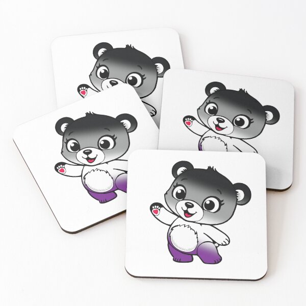 Item preview, Oso Asexual Kawaii – Diseño Lindo del Orgullo Asexual designed and sold by Travelslightly.
