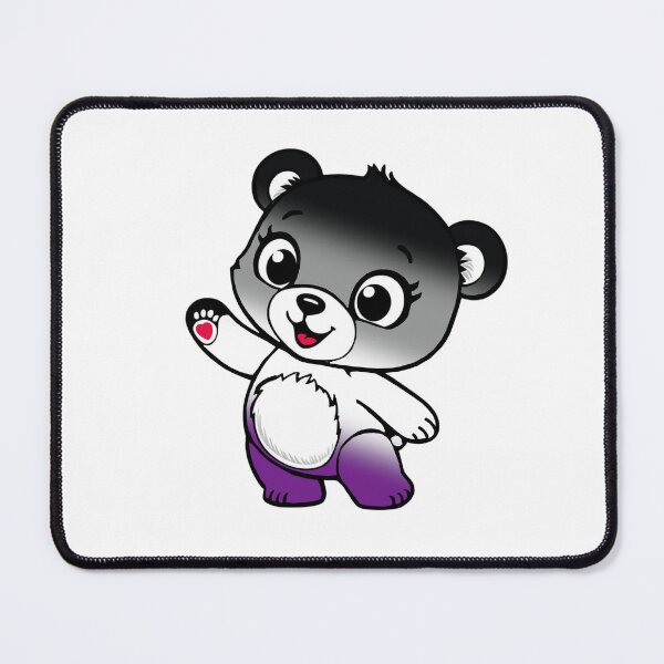 Item preview, Oso Asexual Kawaii – Diseño Lindo del Orgullo Asexual designed and sold by Travelslightly.