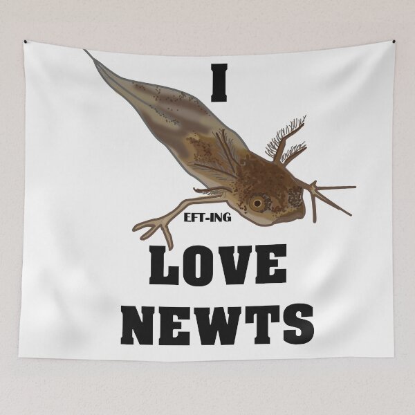 Item preview, I Eft-ing Love Newts - In Color with words designed and sold by Cedesstuff.