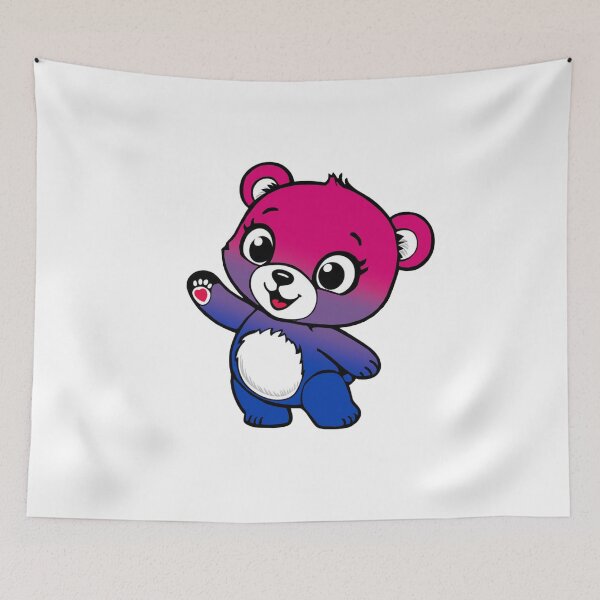 Item preview, Kawaii Bisexual Bear – Cute Bi Pride Design designed and sold by Travelslightly.